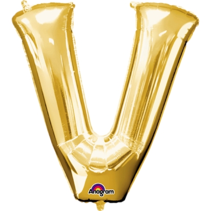 Ballon Foil Minishape Lettre "V" Or A05