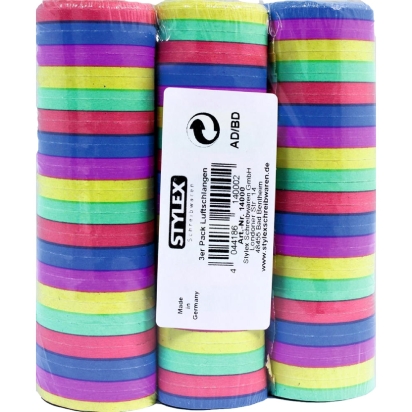 Serpentins, 3 sacs