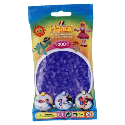 Sac 1000 Perles 74 Lila Translucide