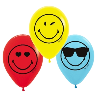 6 ballons en latex Smileyworld 27,5 cm/