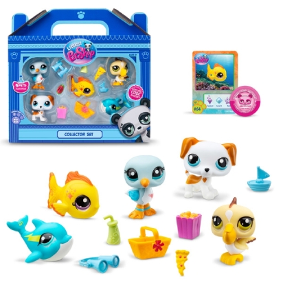 LPS Pack de 5 Pets - Plage