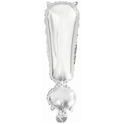 Ballon Foil Mini ! Argent N16 Paquet 34