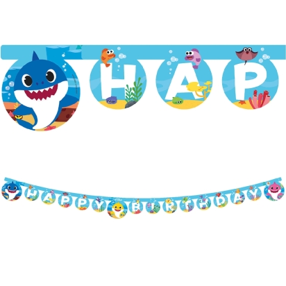 Baby Shark Joyeux anniversaire Bannière