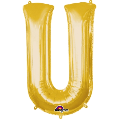 Ballon Foil MiniShape Lettre "U" or A05
