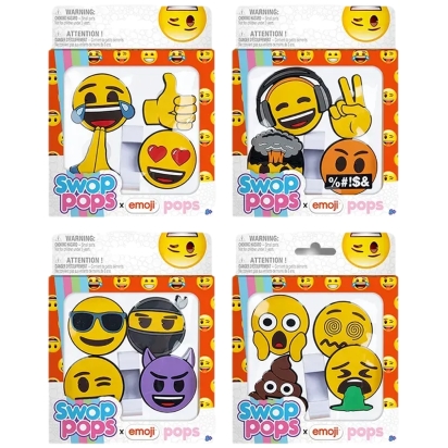 POPS EMOJI 4assorti en Display de 16