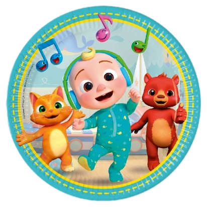 Cocomelon 8 Assiettes en papier 23cm