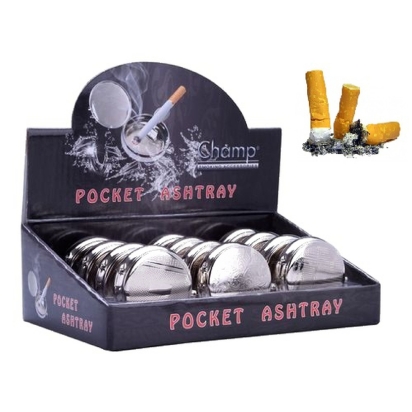 Cendrier de poche métal