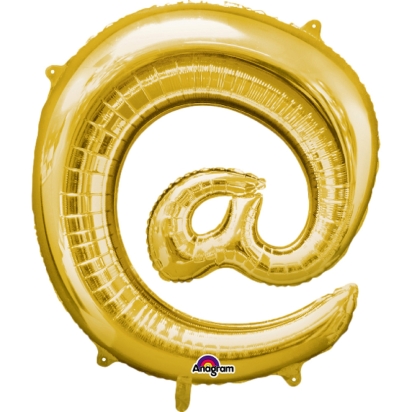 Ballon Foil Minishape Symbole "@" Or A05
