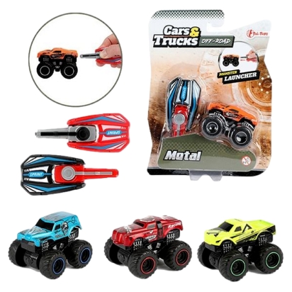 Monster Truck En Métal Lanceur 4Ass