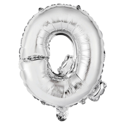 Ballon Foil Mini Lettre Q Argent N16