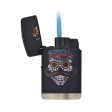 Briquet tempête Skull avec moustache