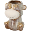 Pot de fleur singe 13x11x16cm 3ass