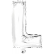 Ballon Foil Mini Lettre L argent N16 paq