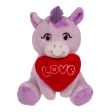 Peluche licorne love 16x11cm