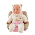 Poupée bébé dans siège enfant