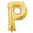 Ballon Foil Minishape Lettre "P" Or A05