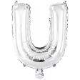Ballon Foil Mini Lettre U Argent N16