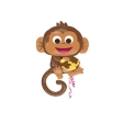 Ballon Foil Supershape "Happy Monkey", P