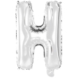 Ballon Foil Mini Lettre H Argent N16