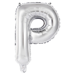 Ballon Foil Mini Lettre P Argent N16