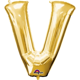 Ballon Foil Minishape Lettre "V" Or A05