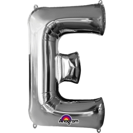 Ballon Foil Minishape Lettre "E" Argent