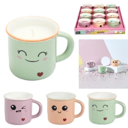 Bougie parfumée mini tasse Kawaii