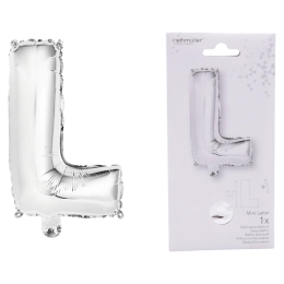 Ballon Foil Mini Lettre L argent N16 paq