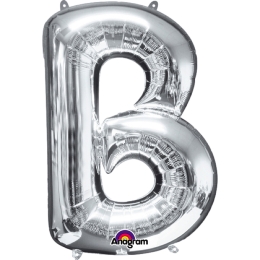 Ballon Foil Minishape Lettre "B" Argent
