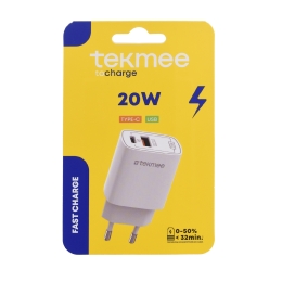 Prise murale 20W 2 ports Type-C/USB