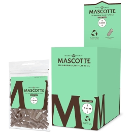 Mascotte Brown XL Slim Paper Filters 120