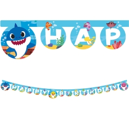 Baby Shark Joyeux anniversaire Bannière