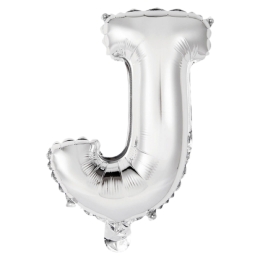 Ballon Foil Mini Lettre J Argent N16