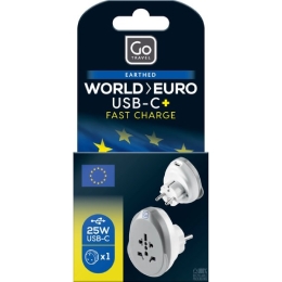 World - EU USB-C Adaptor + (25W)