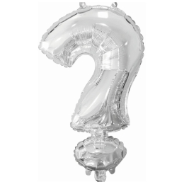 Ballon Foil Mini ? argent N16 paquet 34