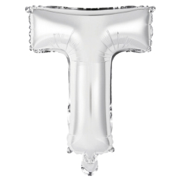 Ballon Foil Mini Lettre T Argent N16